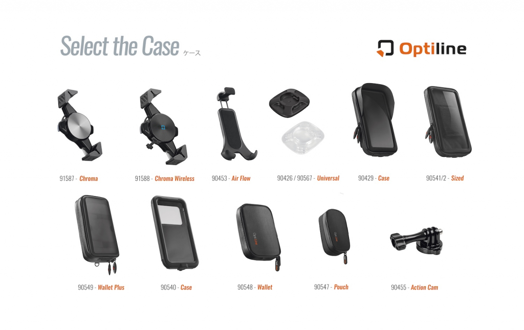 振動軽減対応のスマホホルダーOptiline(オプティライン)イタリアから初 