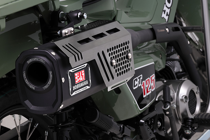 ヨシムラジャパンよりミリタリーテイストのCT125マフラーが登場です 