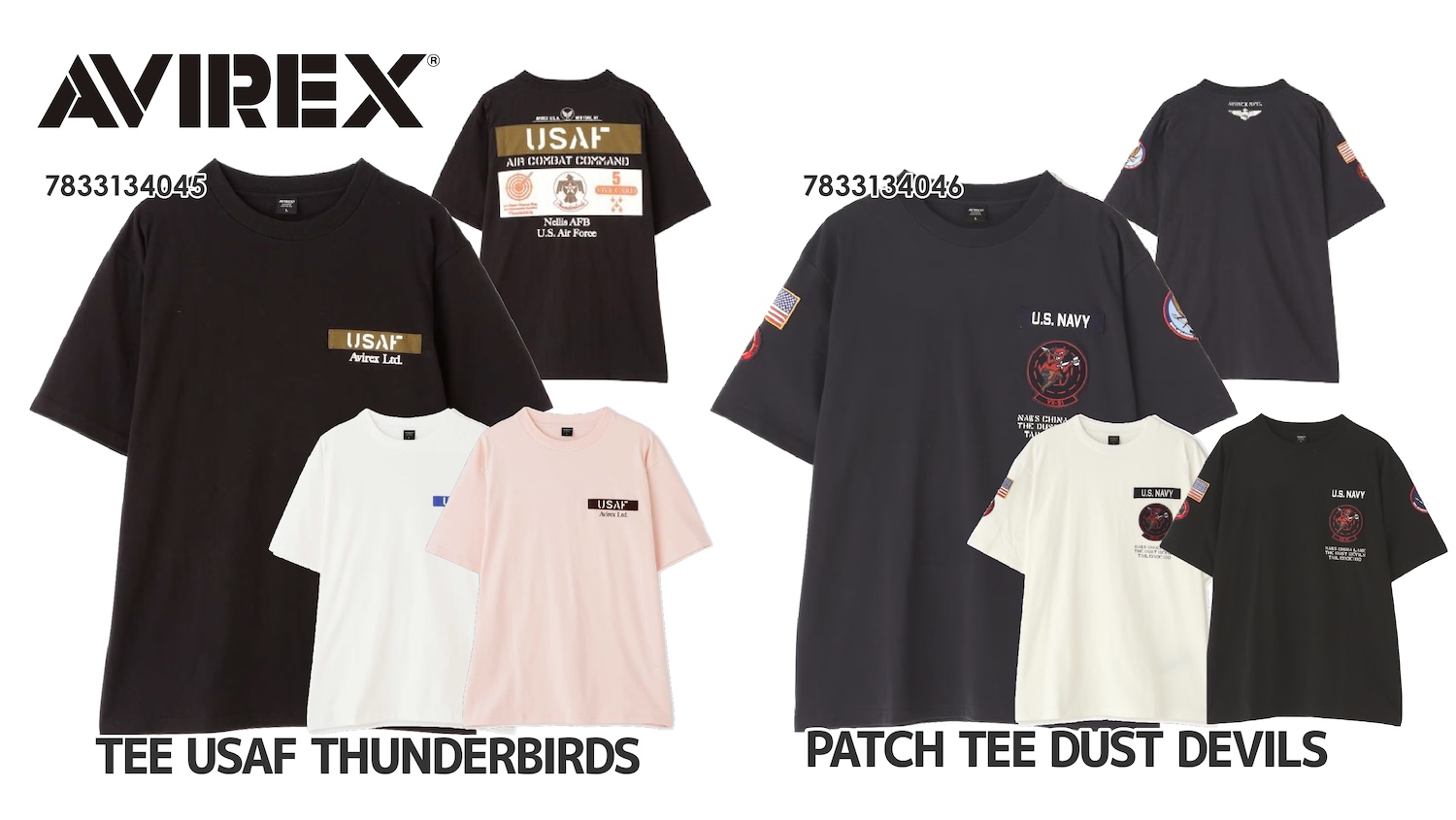 avirex t トップ シャツ