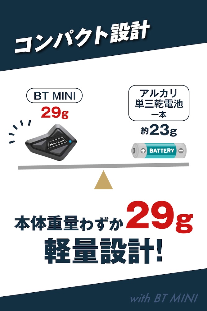 MIDLANDインカム_BT MINI Plus｜２りんかん