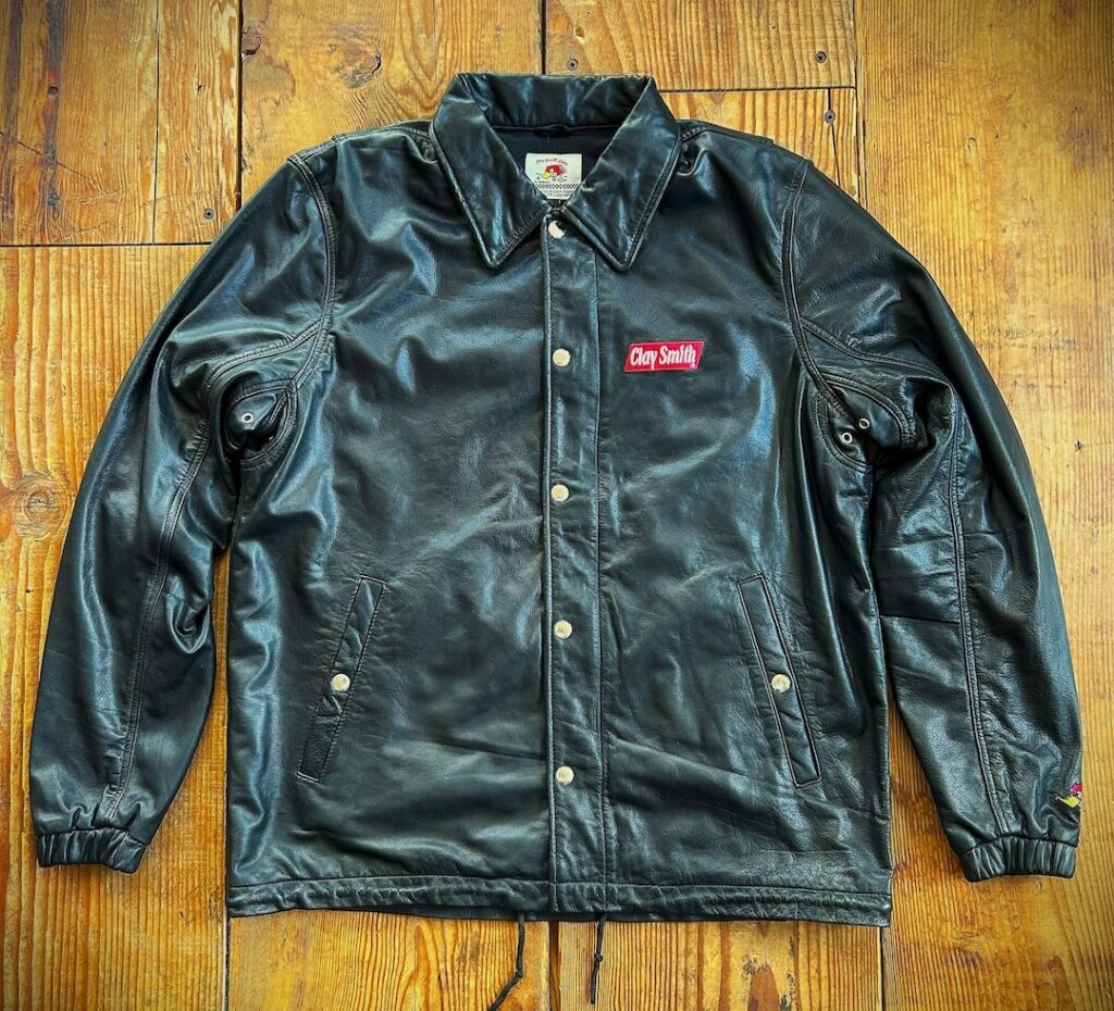 人気のCLAY SMITH（クレイスミス）レザーコーチジャケット 数量限定  