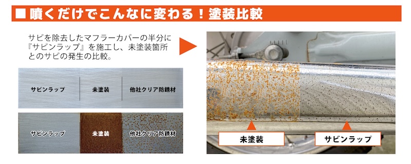 スプレーするだけ簡単防錆！完全クリアーで愛車を【ラップ】しま