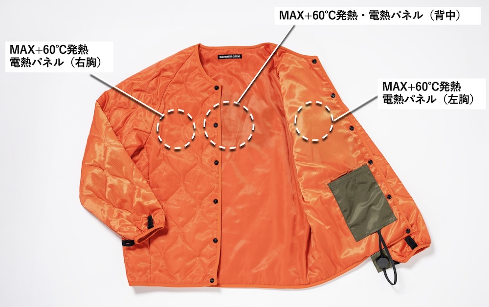 B.M.C 着るこたつ電熱MA-1｜２りんかん