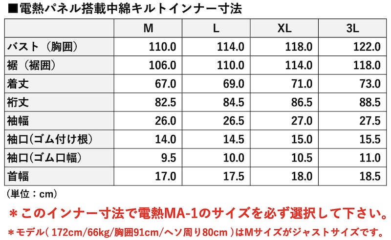 B.M.C 着るこたつ電熱MA-1｜２りんかん