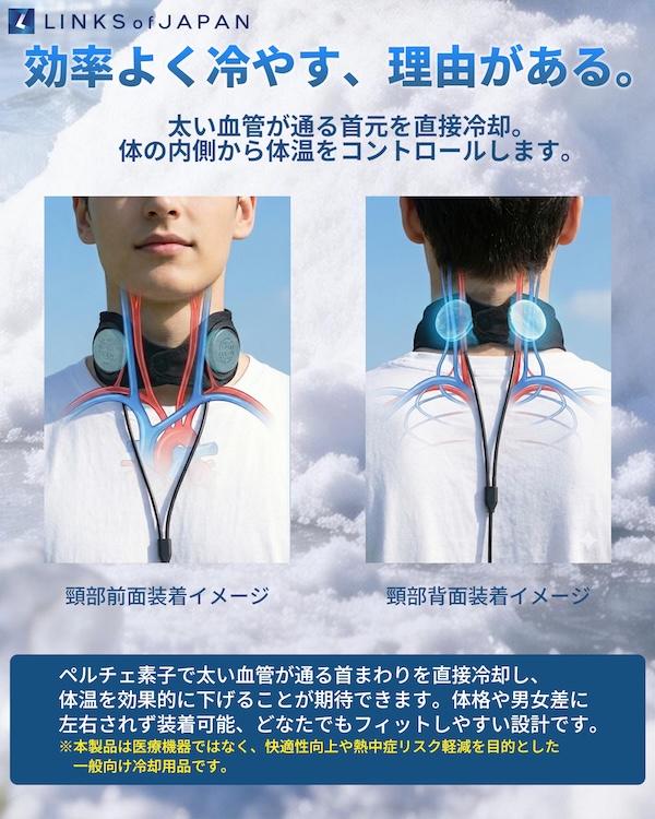 LINKSサーモネック｜ペルチェ素子｜冷却グッズ｜２りんかん