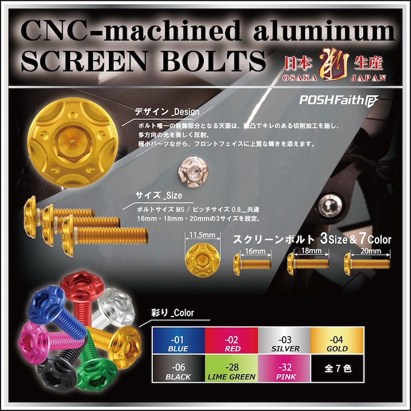 POSHスクリーンボルト｜２りんかん