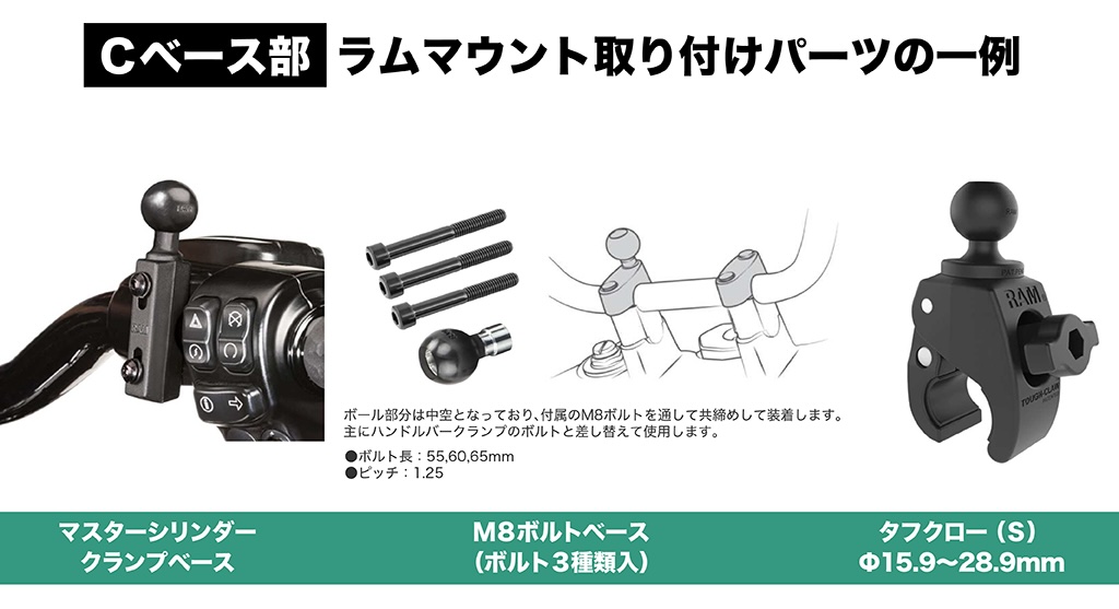 スマホホルダー｜RAM MOUNTS（ラムマウント）｜２りんかん
