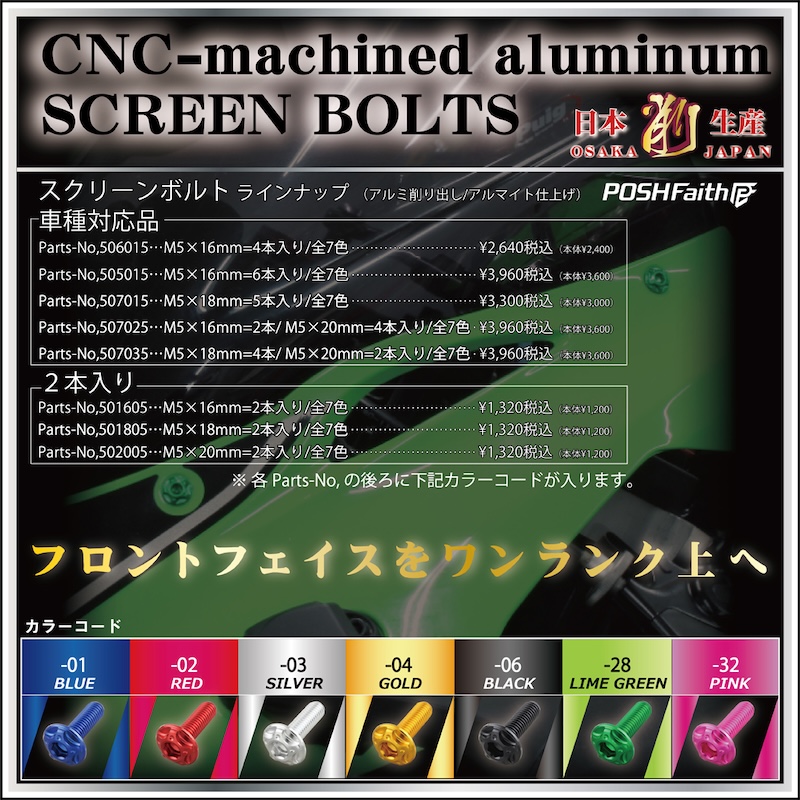 POSHスクリーンボルト｜２りんかん