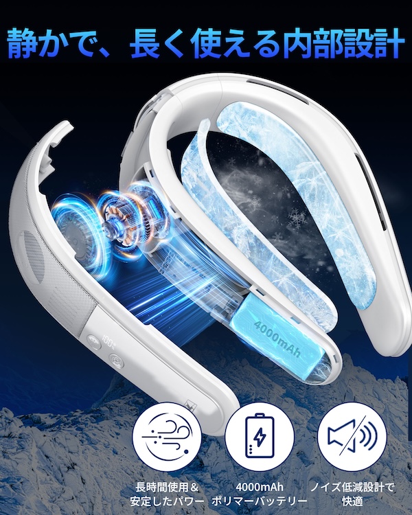 LINKS氷脈ファン｜ネッククーラー｜２りんかん