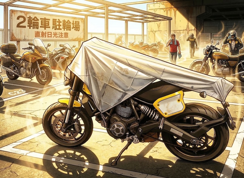 バイクの猛暑対策|DM2_モトシェード|2りんかん