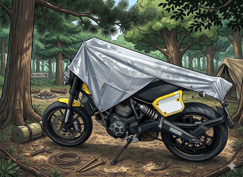 バイクの猛暑対策|DM2_モトシェード|2りんかん