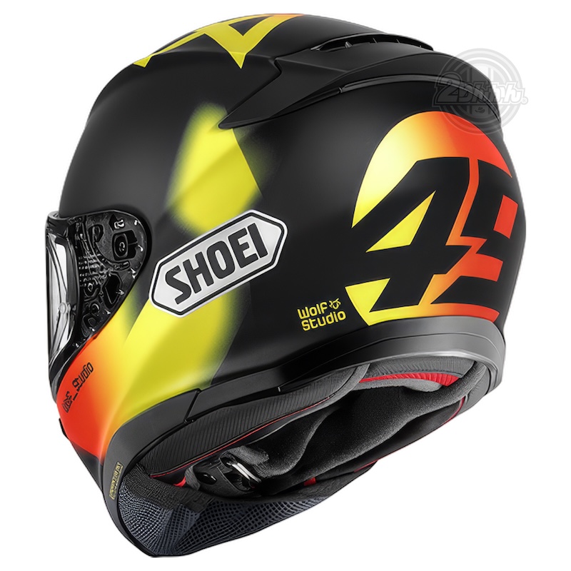SHOEI フルフェイスヘルメット 炎デザイン　Lサイズ59cm SHOEI フルフェイスヘルメット Z-9グラフィックモデル「DIGGIA ECHO