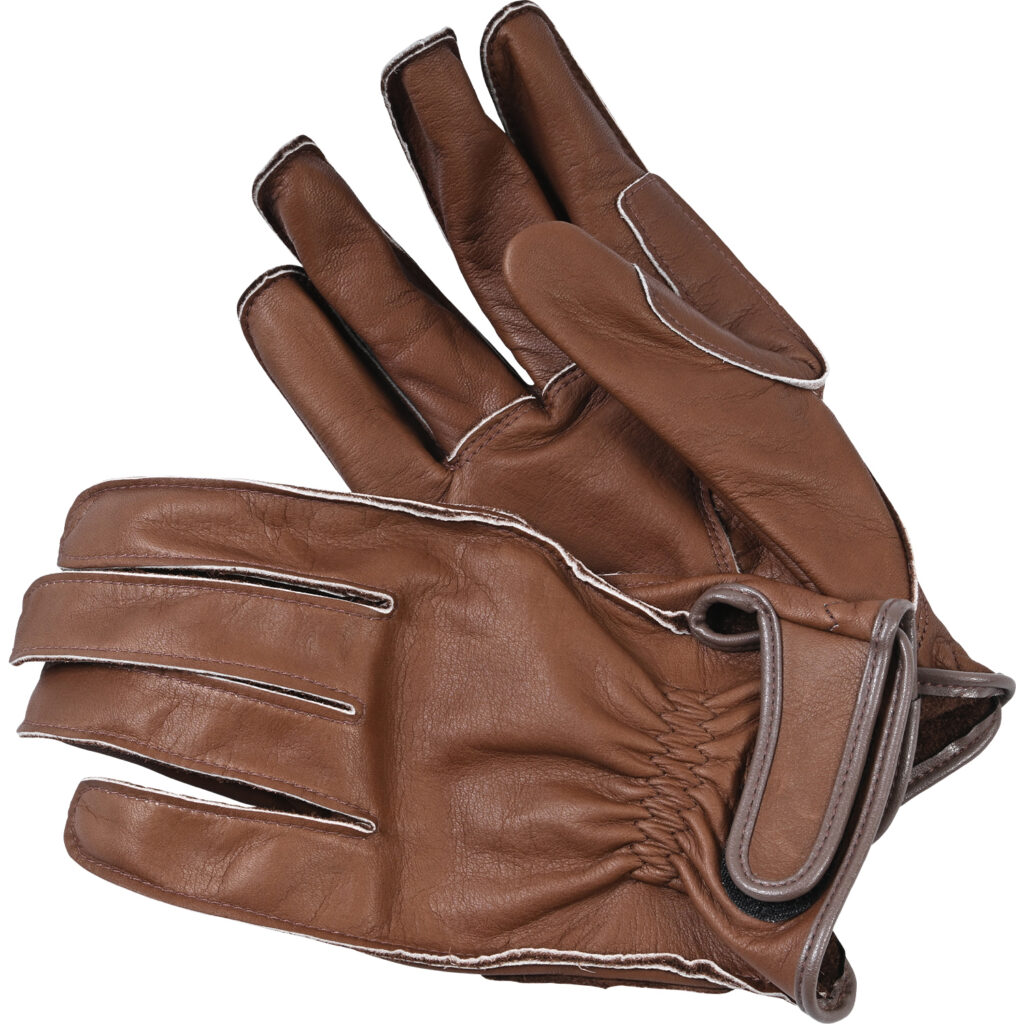 LEATHER GLOVE - Outside stitching