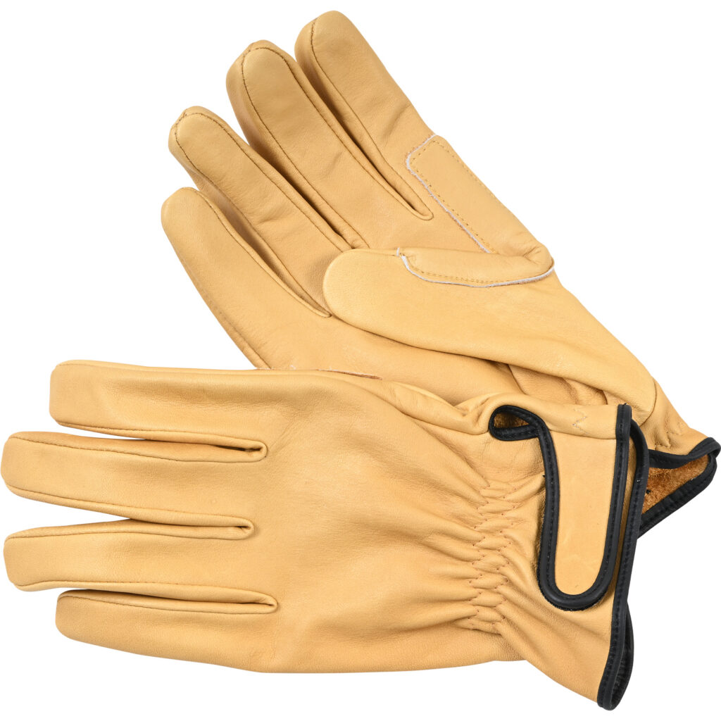 LEATHER GLOVE - Inside stitching