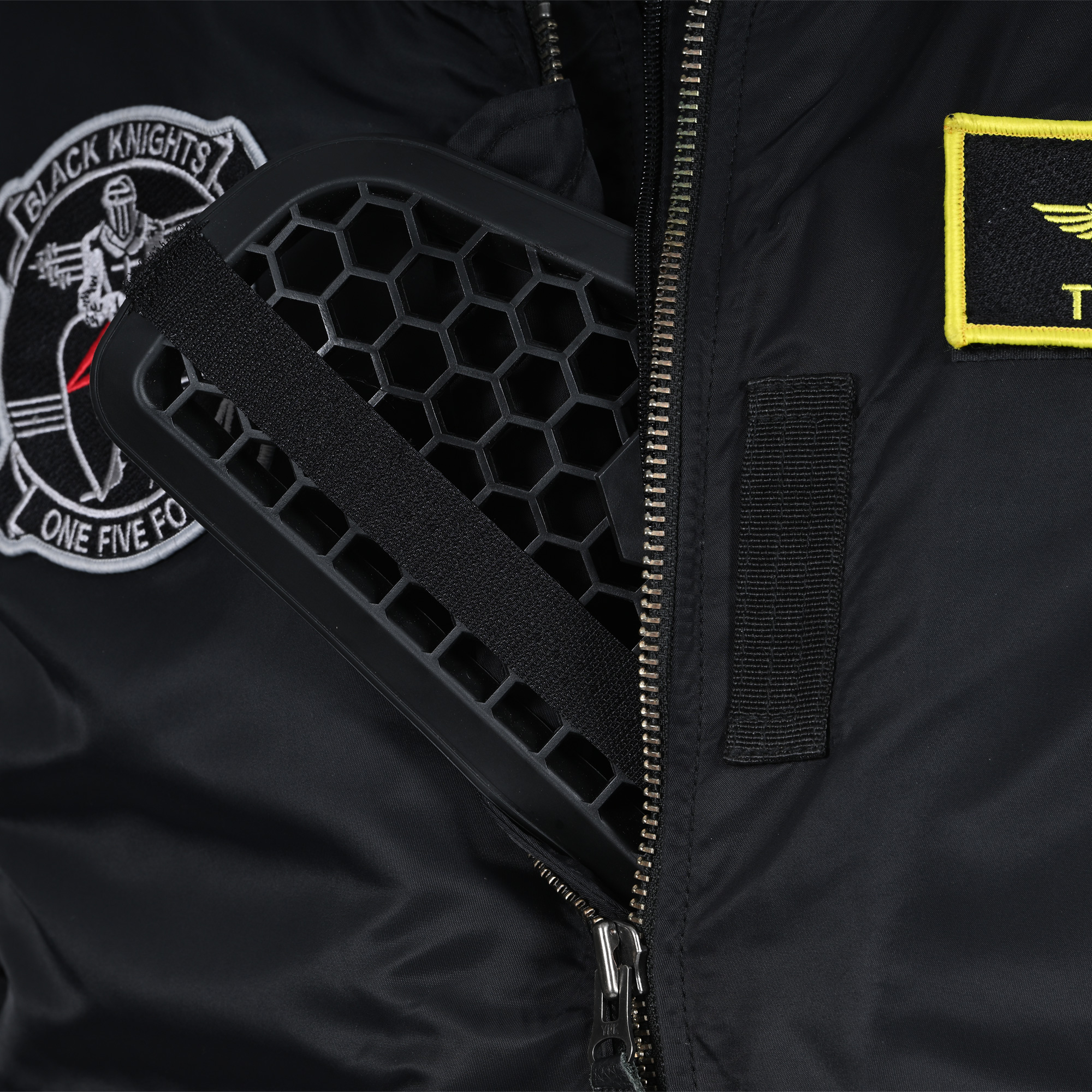 ヒューストン MA-1 ブラックナイツ M/Cウインタージャケット