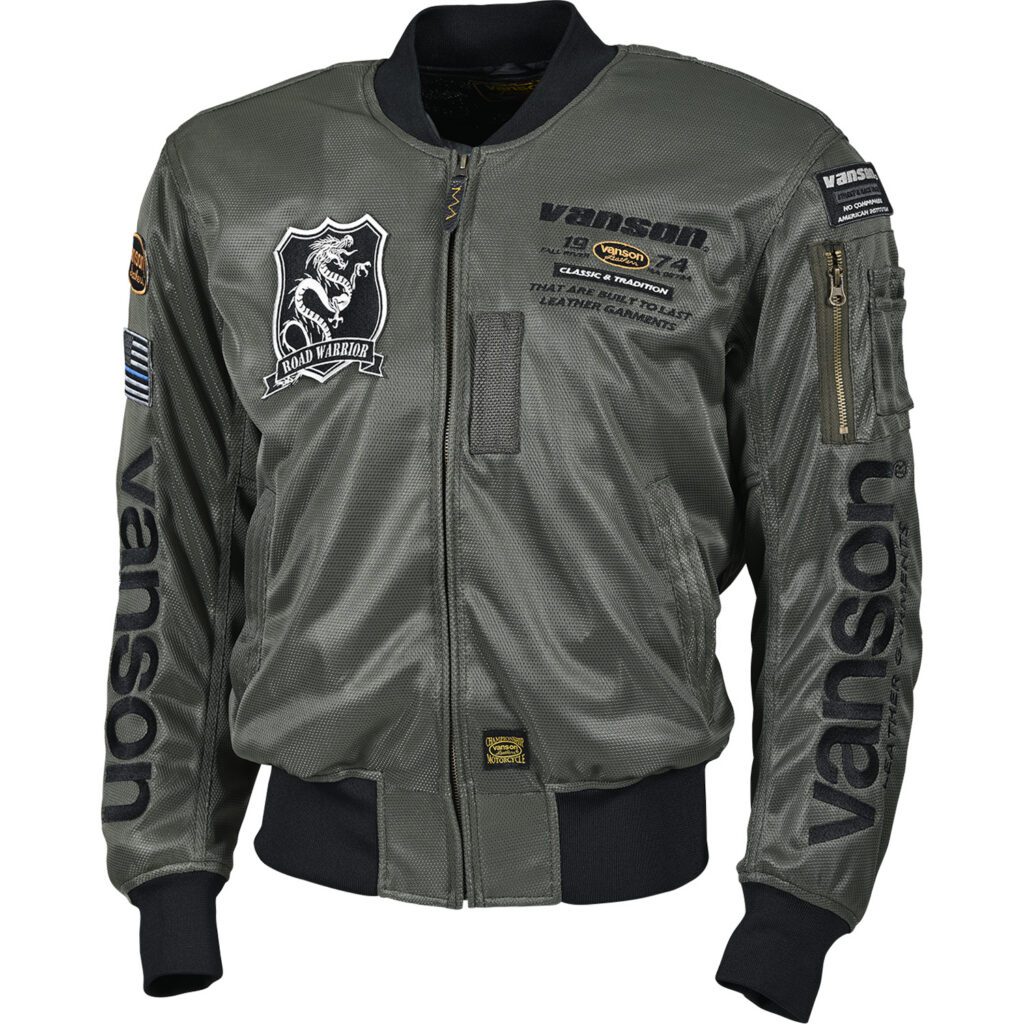VANSON VS578RS-S2601-MA-1 MA-1 MESH JACKET