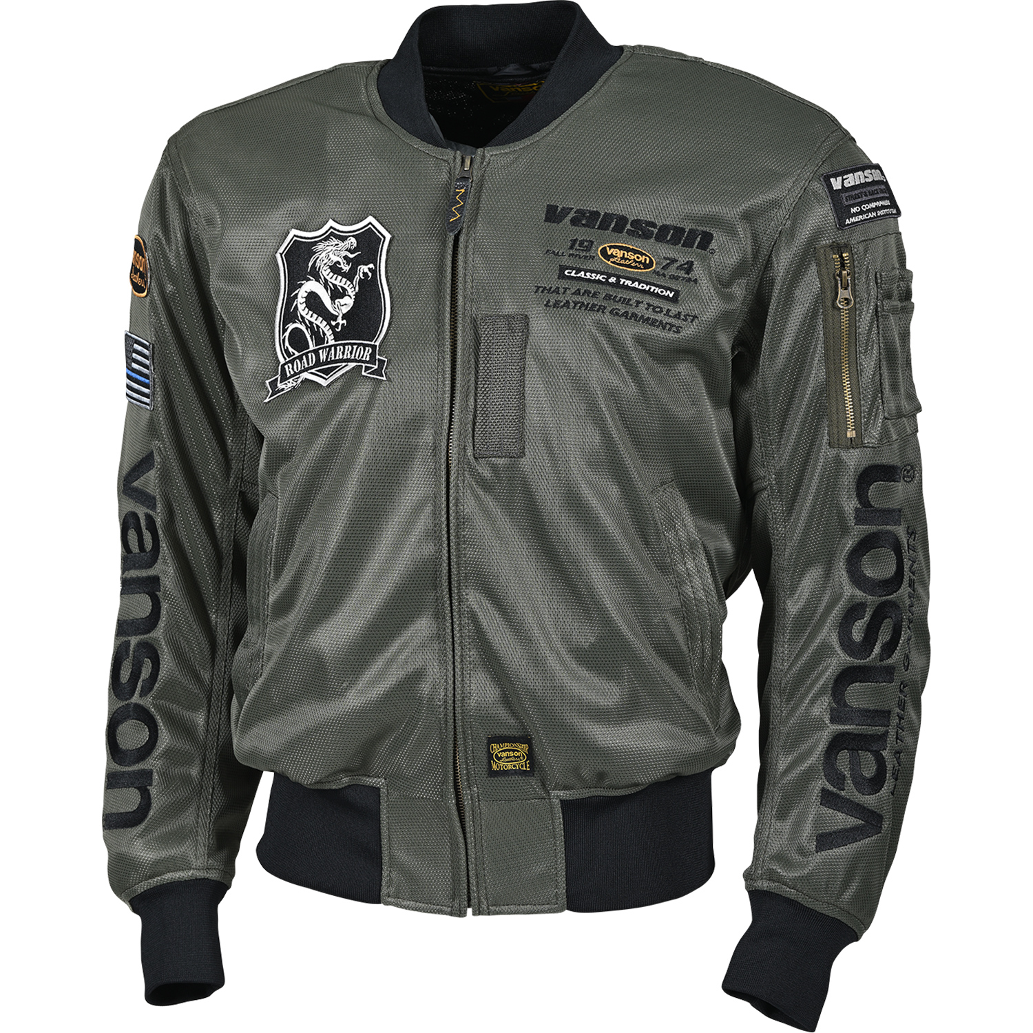 VANSON VS578RS-S2601-MA-1 MA-1 MESH JACKET