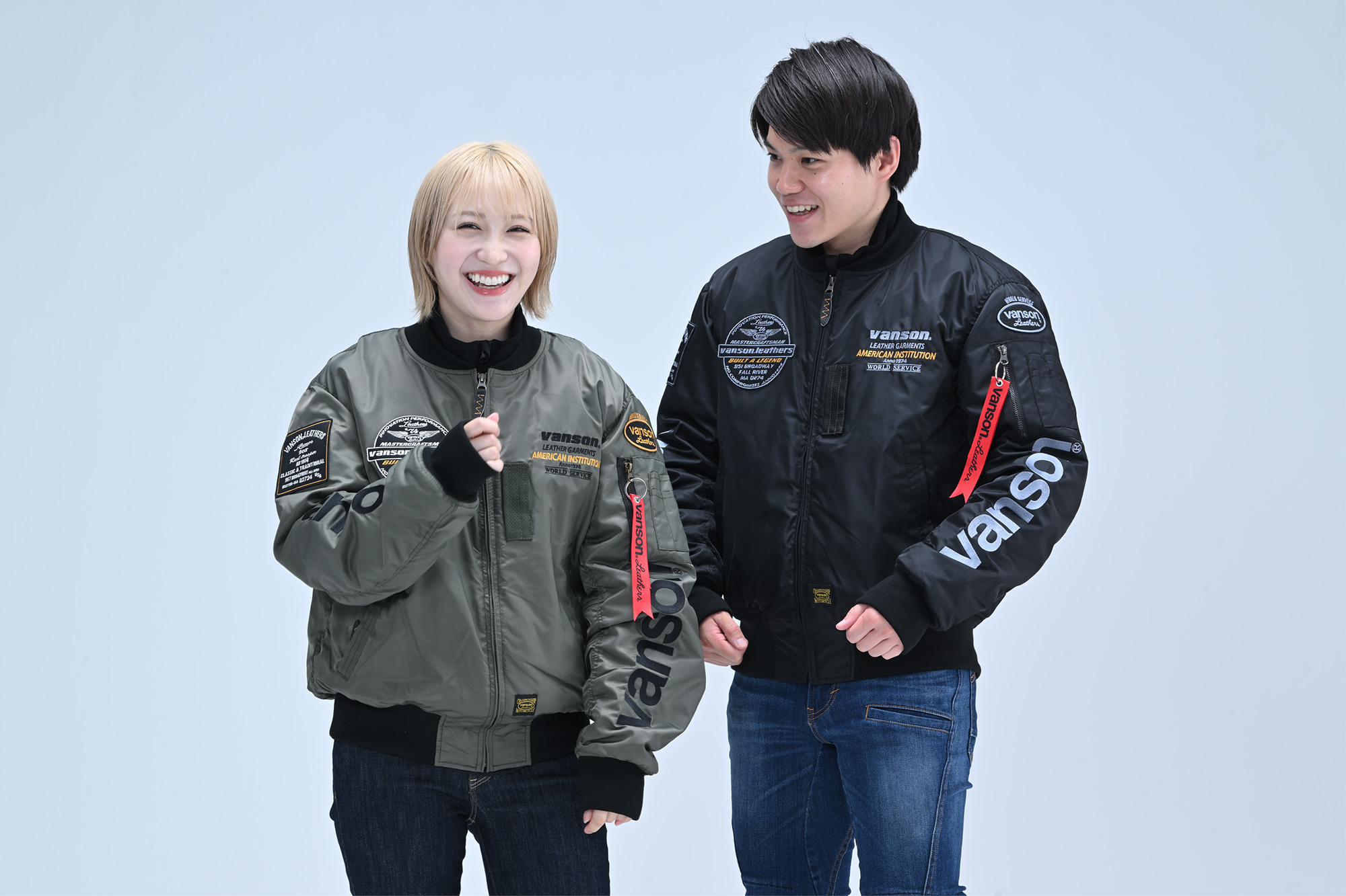 【新品】VANSON バンソン VS578RS-W2402 カーキ　M VANSON MA-1ジャケット VS578RS-W2402-MA-1｜モーターヘッドライダース