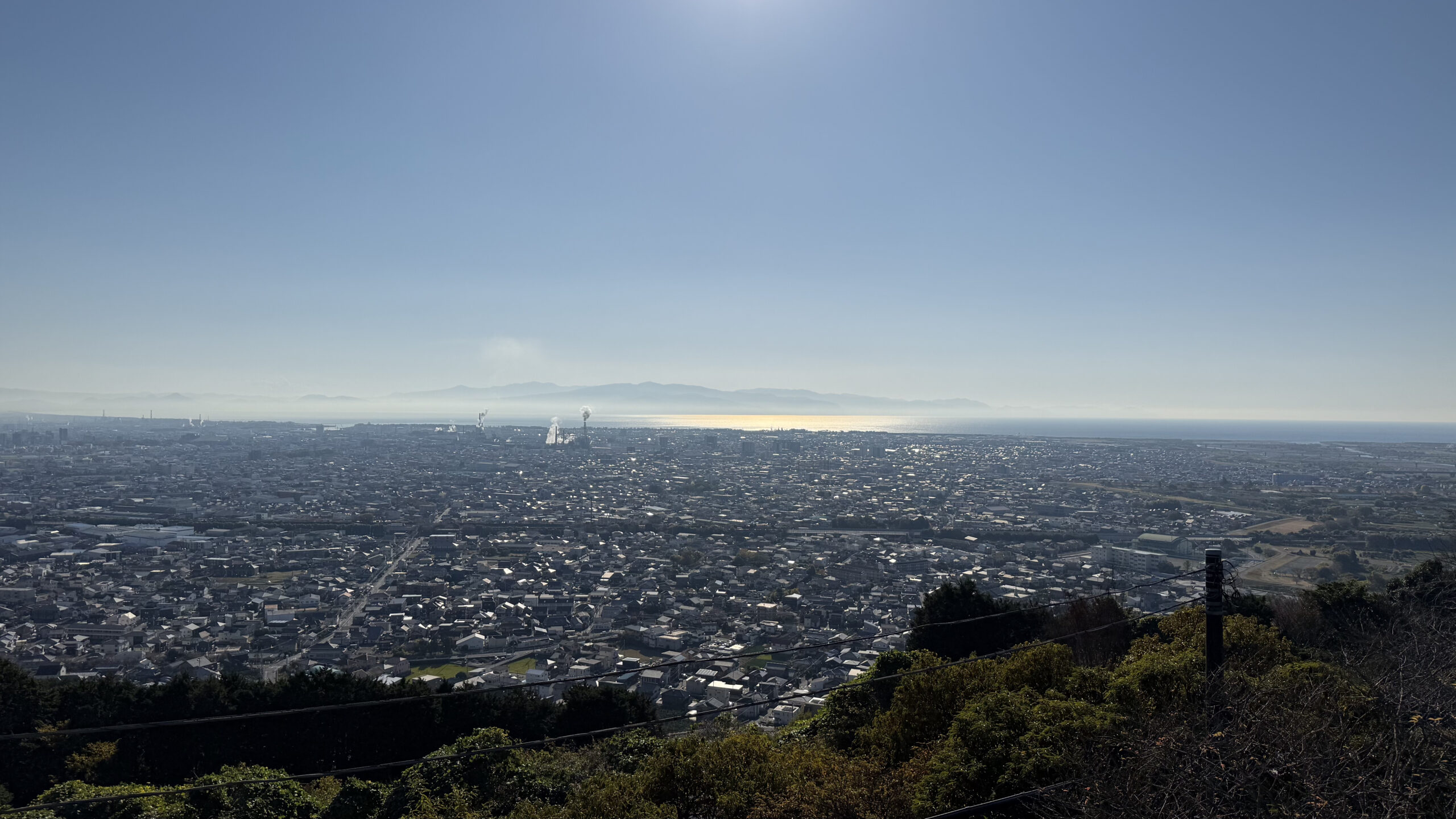 岩本山公園　富士山　富士市街　駿河湾　眺望　景色